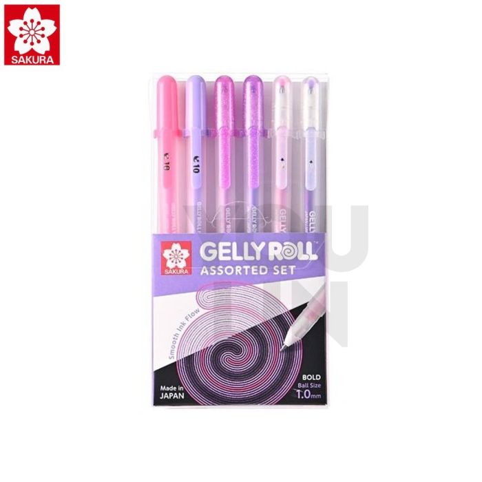 Sakura Gelly Roll Assorted Set - Pink And Purple 