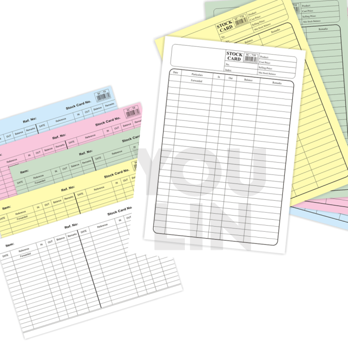 Stock Card / Record Card