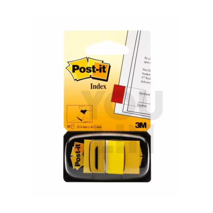 3M Post it Tape Flags 680-5 (Yellow)