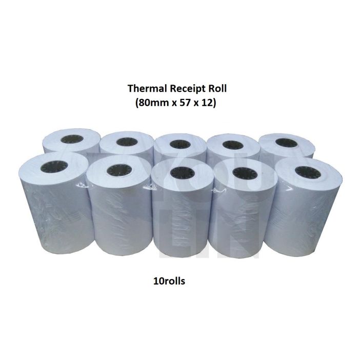 Thermal Receipt Roll 80mm x 57 x 12