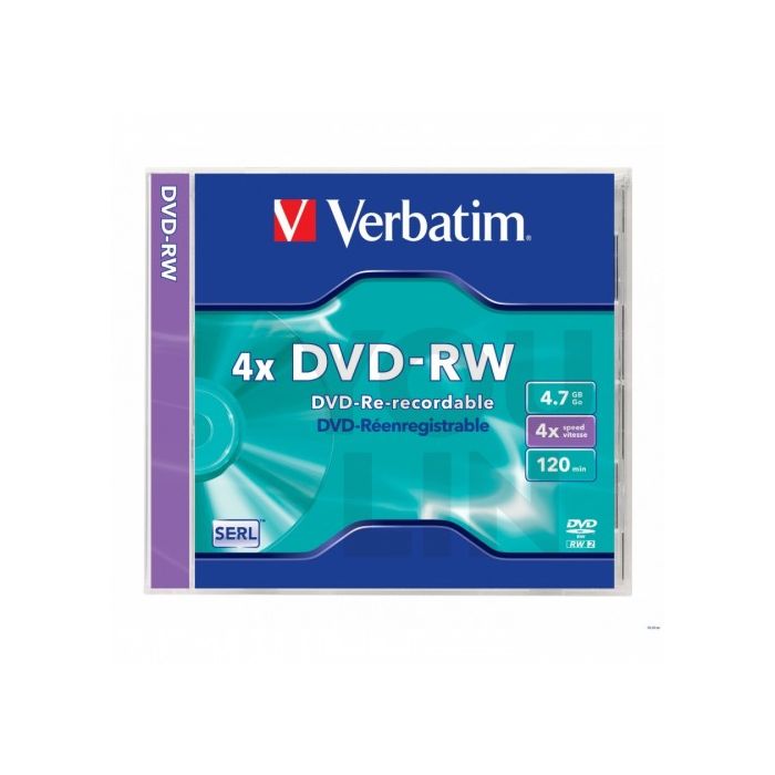 Verbatim DVD-RW 4X 4.7GB 120Min With Jewel Case
