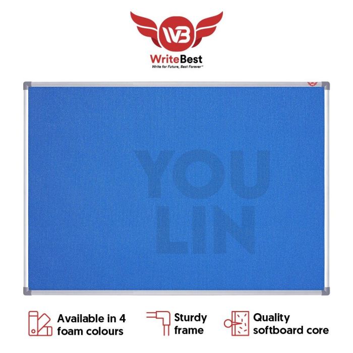 WriteBest Aluminum Frame Foam Notice Board
