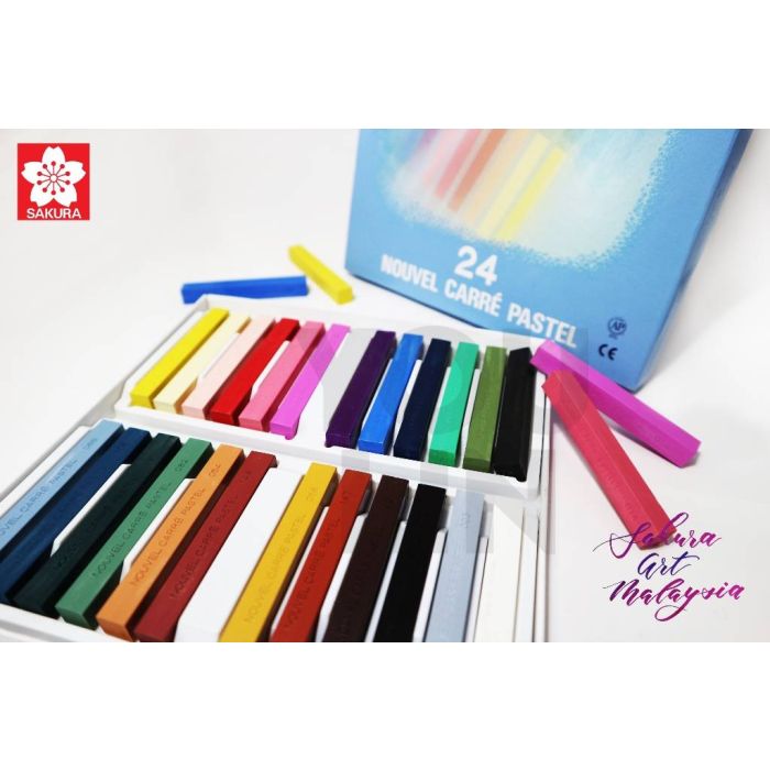 Sakura Nouvel Carre Pastel 24 Color Set-A