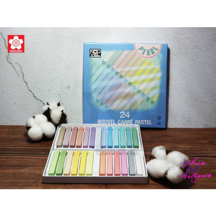 Sakura Nouvel Carre Soft Pastel 24 Color Set
