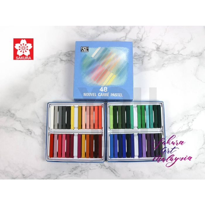 Sakura Nouvel Carre Soft Pastel 48 Color Set