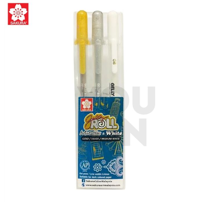 Sakura Gelly Roll Metallic 3's Set