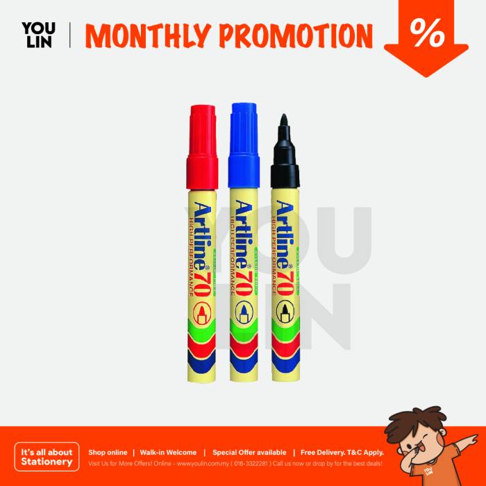 Artline 70 Permanent Marker Pen 1.5mm 