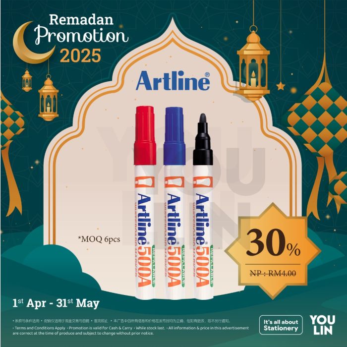 Artline 500A Whiteboard Marker Pen 2.0mm
