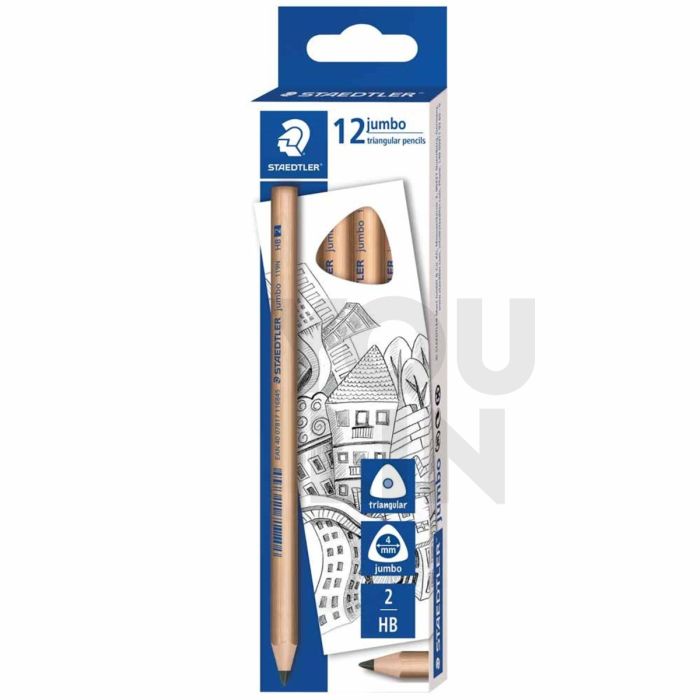 STAEDTLER 119N 2B Jumbo Natural Pencil