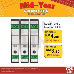 ACE 3''(75mm) FC Lever Arch File