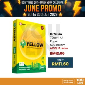 IK Yellow 70gsm A4 Paper - 500's/ream