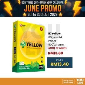 IK Yellow 80gsm A4 Paper 500's/ream