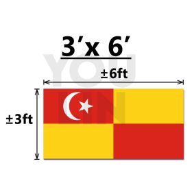 SELANGOR FLAG - 3' X 6' (POLYMESH)