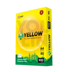 IK Yellow 80gsm A4 Paper 500's/ream
