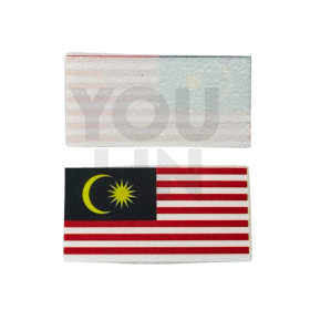 MALAYSIA FLAG BADGE - IRON-ON (5'S)