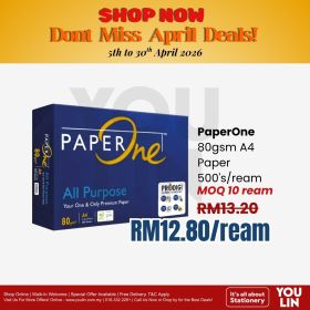 PaperOne 80gsm A4 Paper 500's/ream