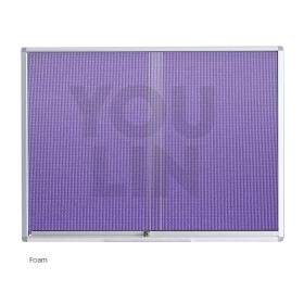 WriteBest Aluminum Frame Foam Sliding Glass Notice Board