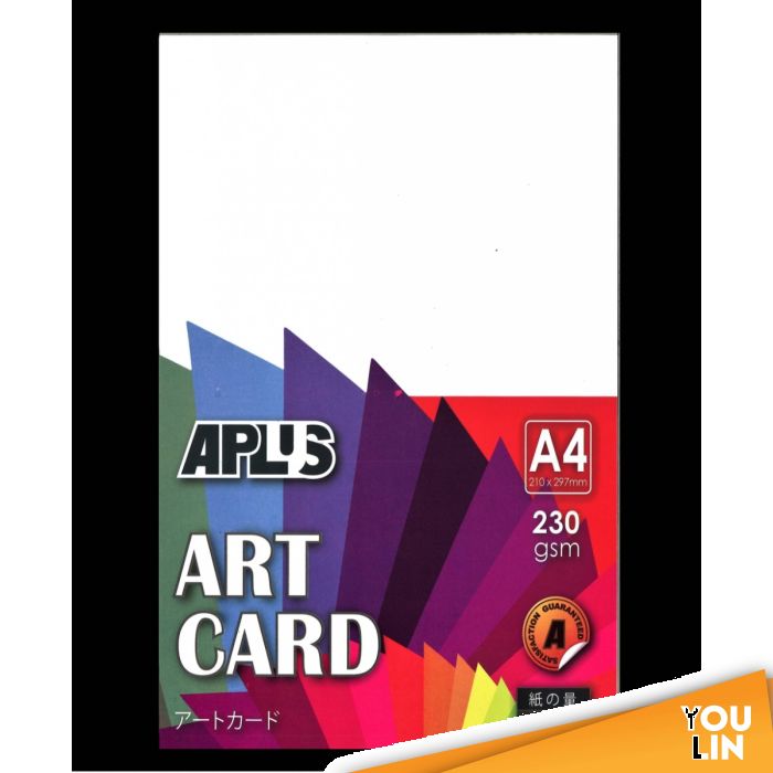 APLUS A4 230gm Art Card 100'S Card Paper