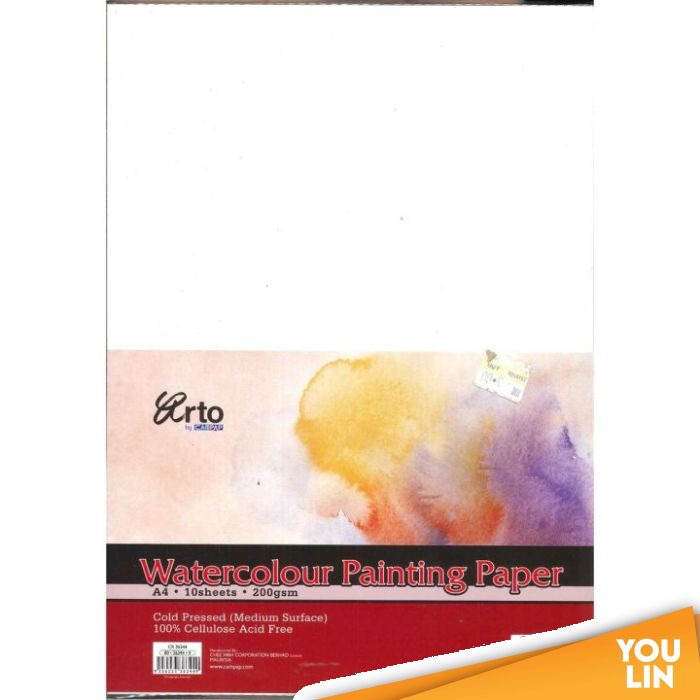 Arto CR36344 A4 200GSM Watercolour Paper 10'S