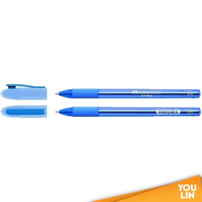 Faber Castell 541151 0.5MM Cx Plus Ball Pen - Blue