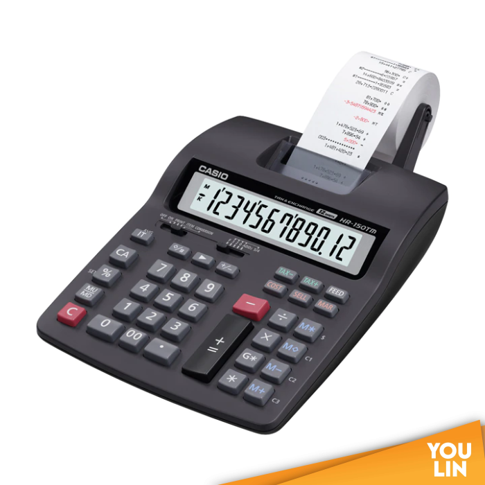 Casio Printing Calculator 12 Digits HR150TM Calculator