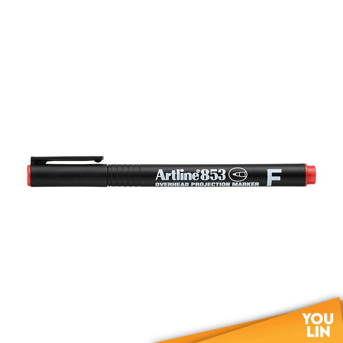 Artline 853 Ohp Permanent Marker Pen 0.5mm - Red