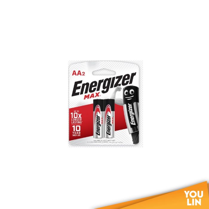 Energizer E91BP2M AA Battery 2pc Card