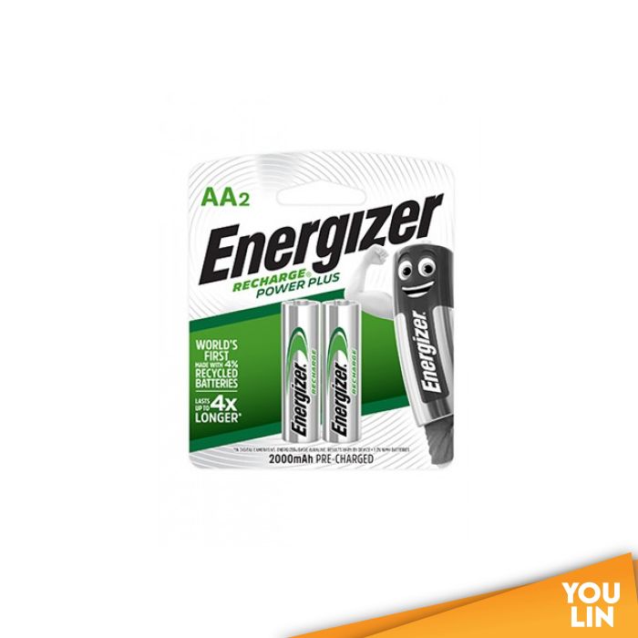 Energizer NH15PPRP2 NIMH AA Rechargeable Battery 2000mah 2pc Card