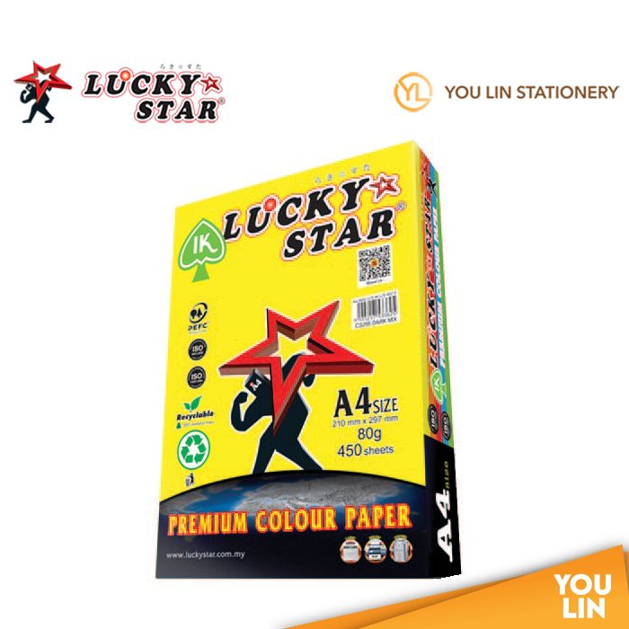 Luckystar CS295 A4 80gm Color Paper 450'S - Dark Mix