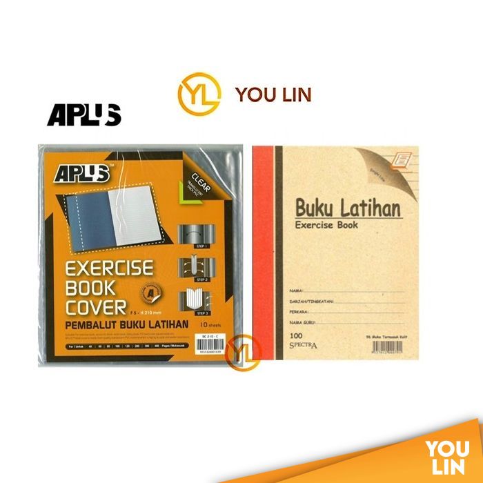 APLUS BC210-E Exercise Book Cover - Emboss 10'S