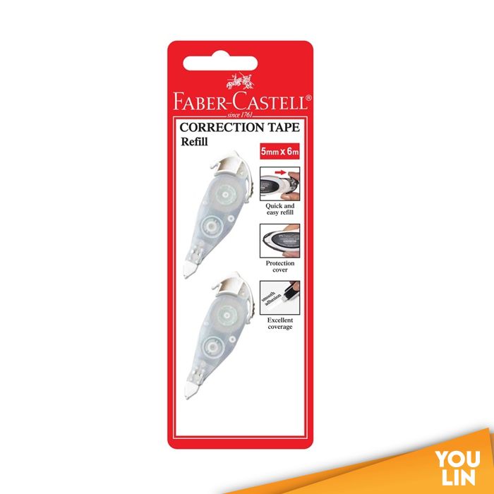 Faber Castell 169103 Correction Tape Refill x 2Pcs