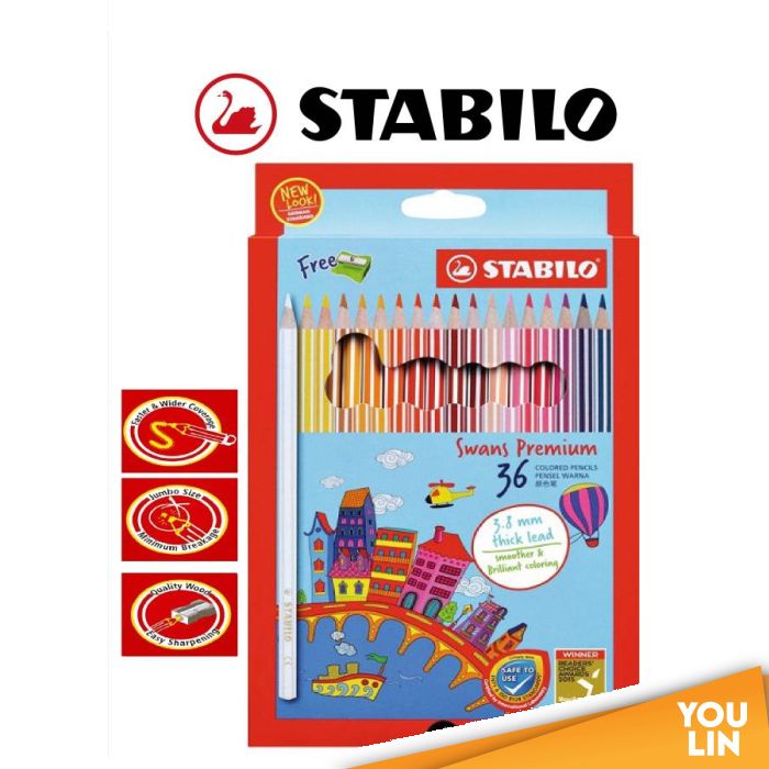 STABILO 1868B 36C Colour Pencil (L) - Colour Pen & Color