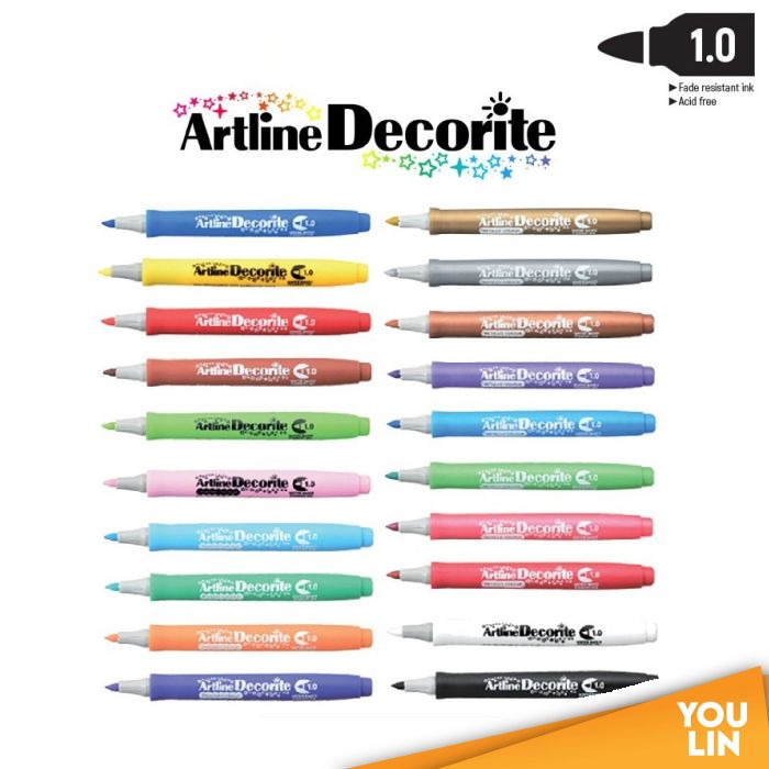 Artline EDF-1 Decorite Marker Pen 1.0mm