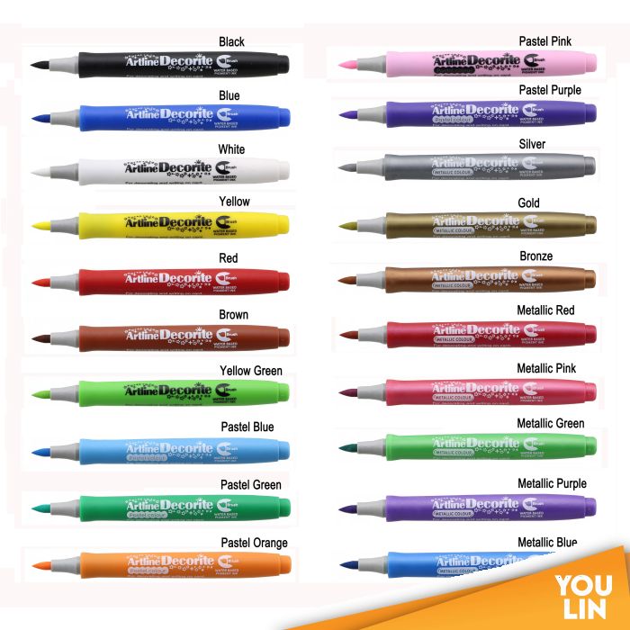 Artline EDF-F Decorite Brush Pen