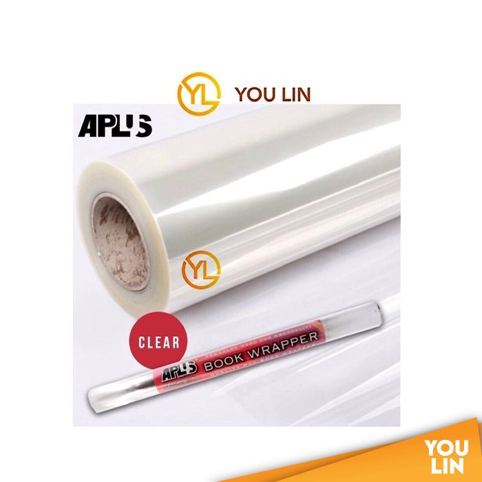 APLUS BW185-C 450MM X 5M PVC Book Wrapper - Clear