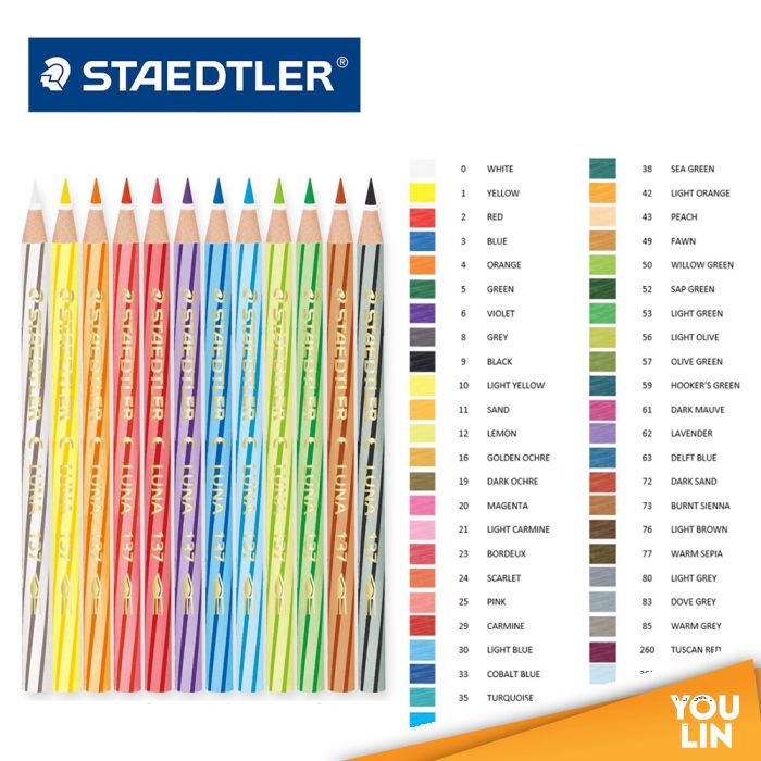 STAEDTLER 1371073 Luna Watercolor Pencil Burnt Sienna