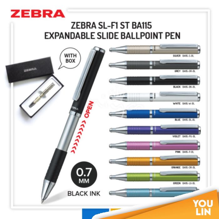 Zebra BP/BA115 Slide Ball Pen 0.7MM