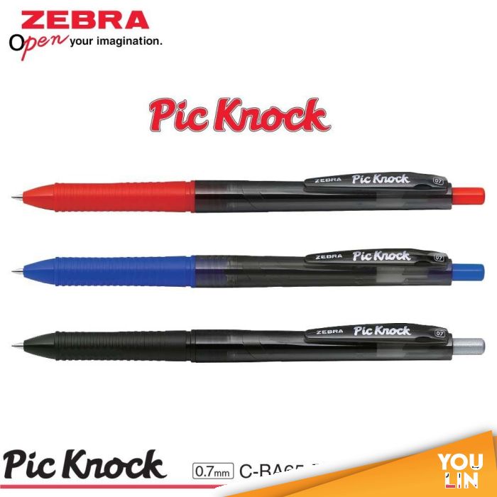 Zebra BA65 Pin Knock Retractable Gel Pen 0.7MM