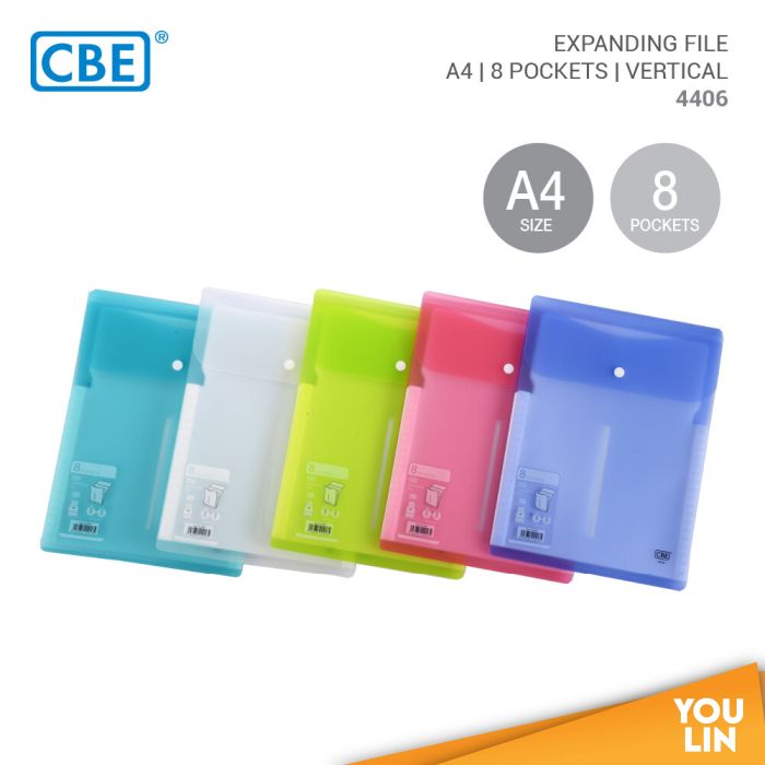 CBE 4406 A4 8 Pockets Expanding File