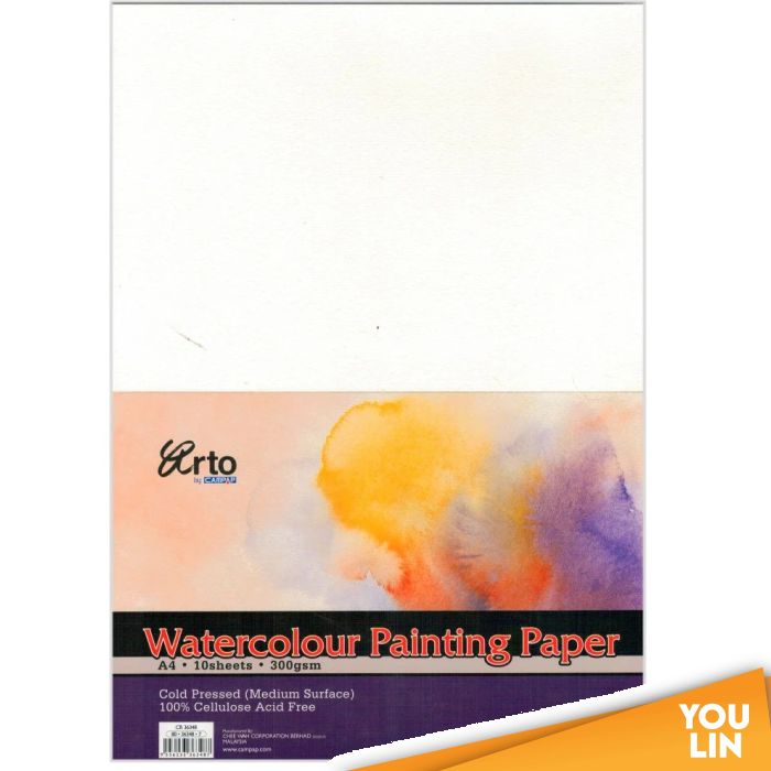 Arto CR36348 A4 300GSM Watercolour Paper 10'S
