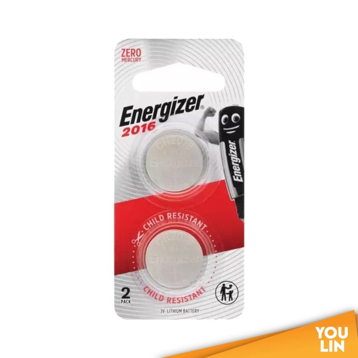 Energizer CR2016 BS2 Lithium Battery 2pc card