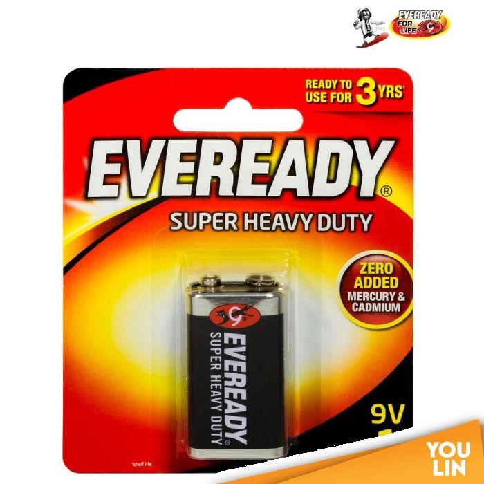 Eveready 1222BP1 9V Super Heavy Duty Battery Battery