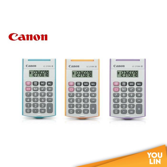 Canon Pocket Calculator 8 Digits LC-210HI III