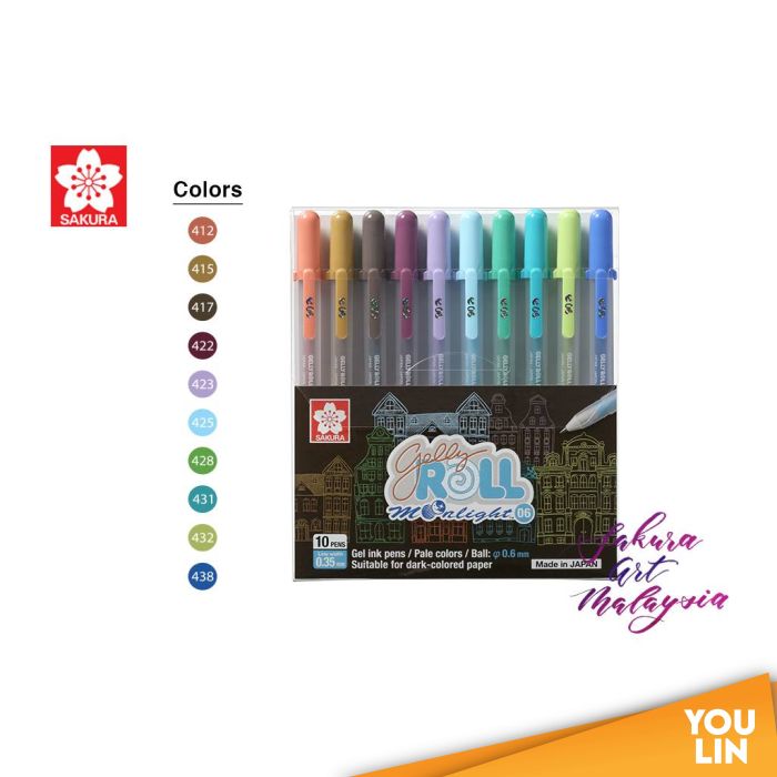 Sakura Gelly Roll Moonlight 10 S Set Gel Pen Sakura Gelly Roll Moonlight 10 S Set Gel Pen