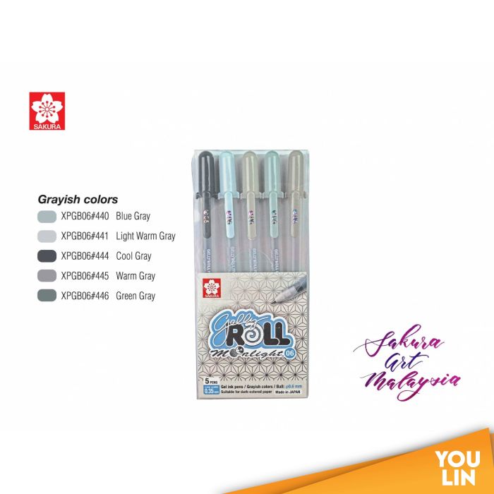 Sakura Gelly Roll Moonlight Gray Set Gel Pen Sakura Gelly Roll Moonlight Gray Set Gel Pen