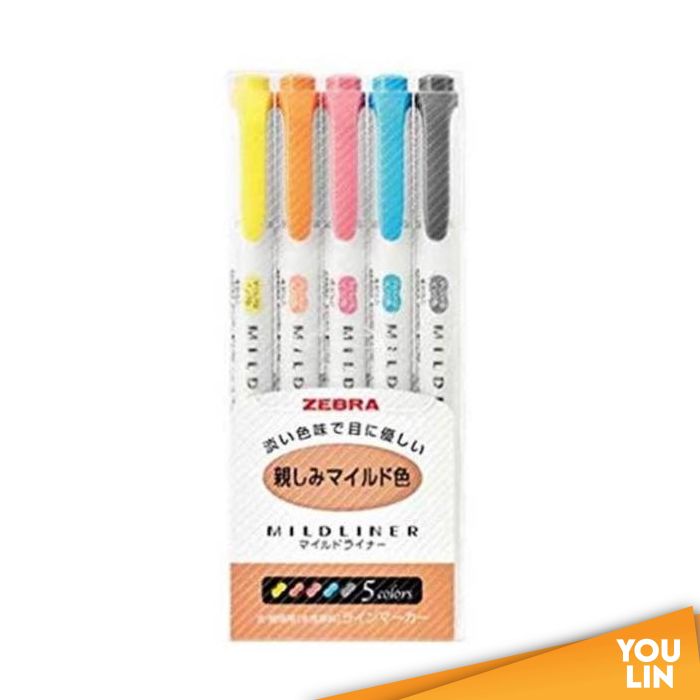 ZEBRA B-WKT7-MDB Highlighter, Mildliner, Dark Blue, 10 Pens