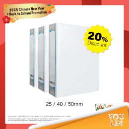 ACE PVC 25mm A4 2D Ring File