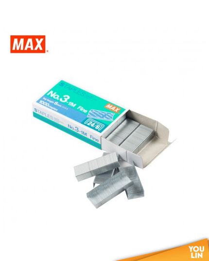Max Staples Bullet No.3-1M(24/6) (1000pc/box)