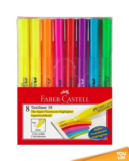 Faber Castell 1577 Textliner 38 Set of 8 Color