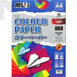 APLUS CP4601 A4 80gm Mix Light Colour Paper 30'S Asst - Card